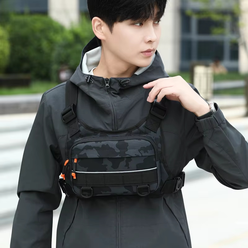 Fishing Vest - Cycling Front Chest Vest Tactical Backpack