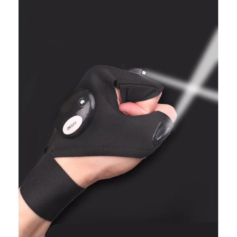 LED Half Finger Glove for Men  - огляд і ціна Fishing Gloves