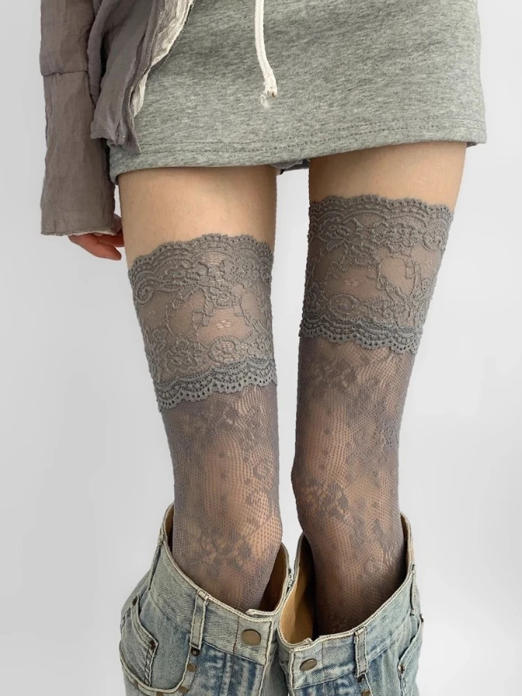 Sexy lace trimmed nylon fishin - огляд і ціна Fishing Socks