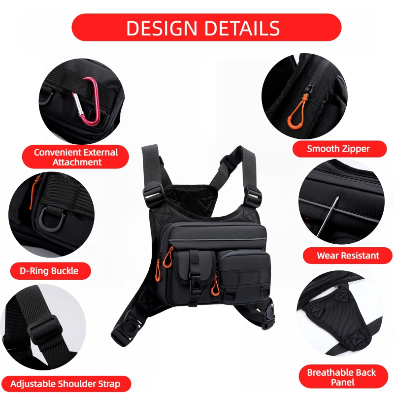 Men's Tactical Chest Bag, Runn - огляд і ціна Fishing Vest