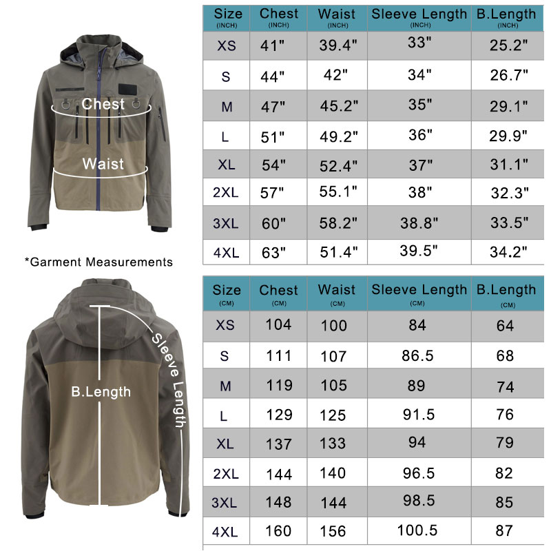 Fishing Wading Jackets 4-Ply B - огляд і ціна Fishing Jacket Waterproof