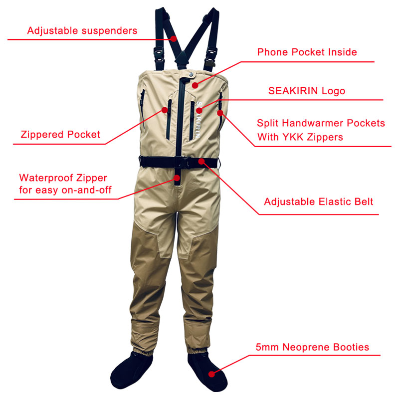 Zip-front Breathable Stout Che - огляд і ціна Fishing Pants Waterproof