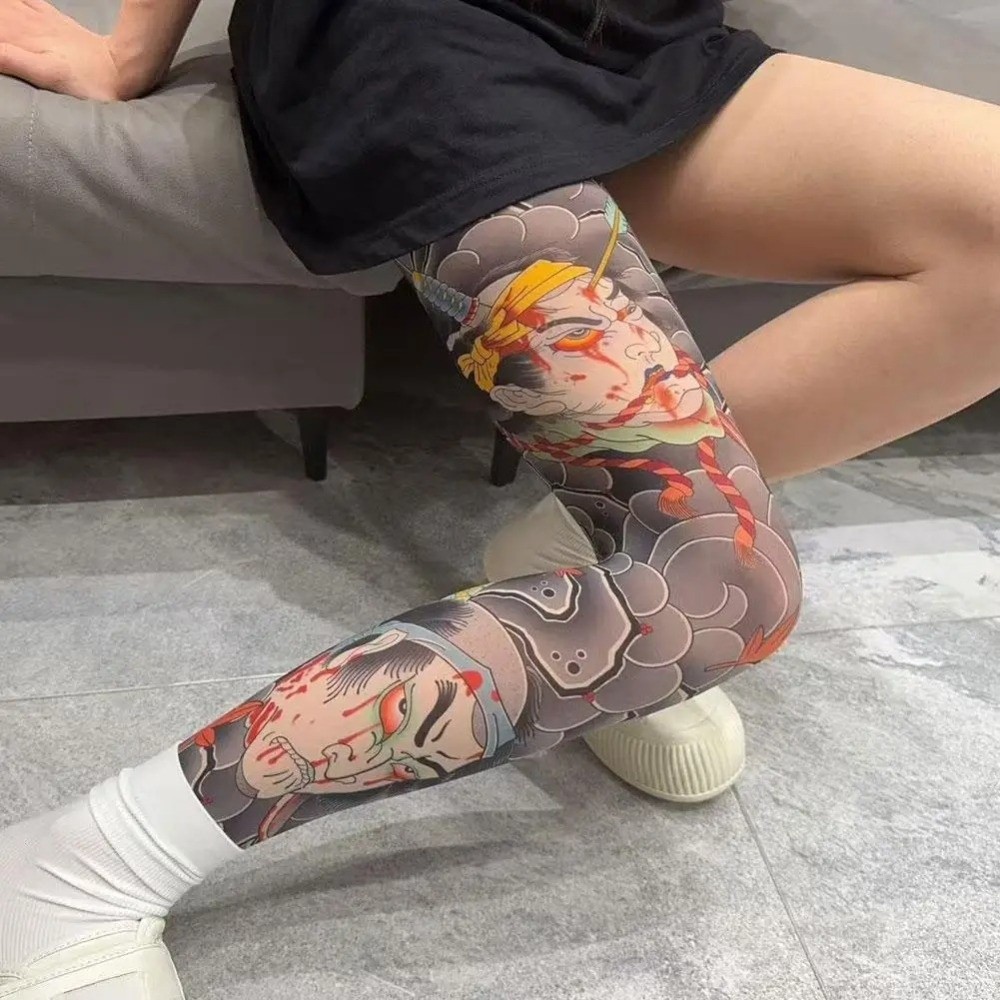 Full Leg Fake Tattoo Socks Pri - огляд і ціна Fishing Socks