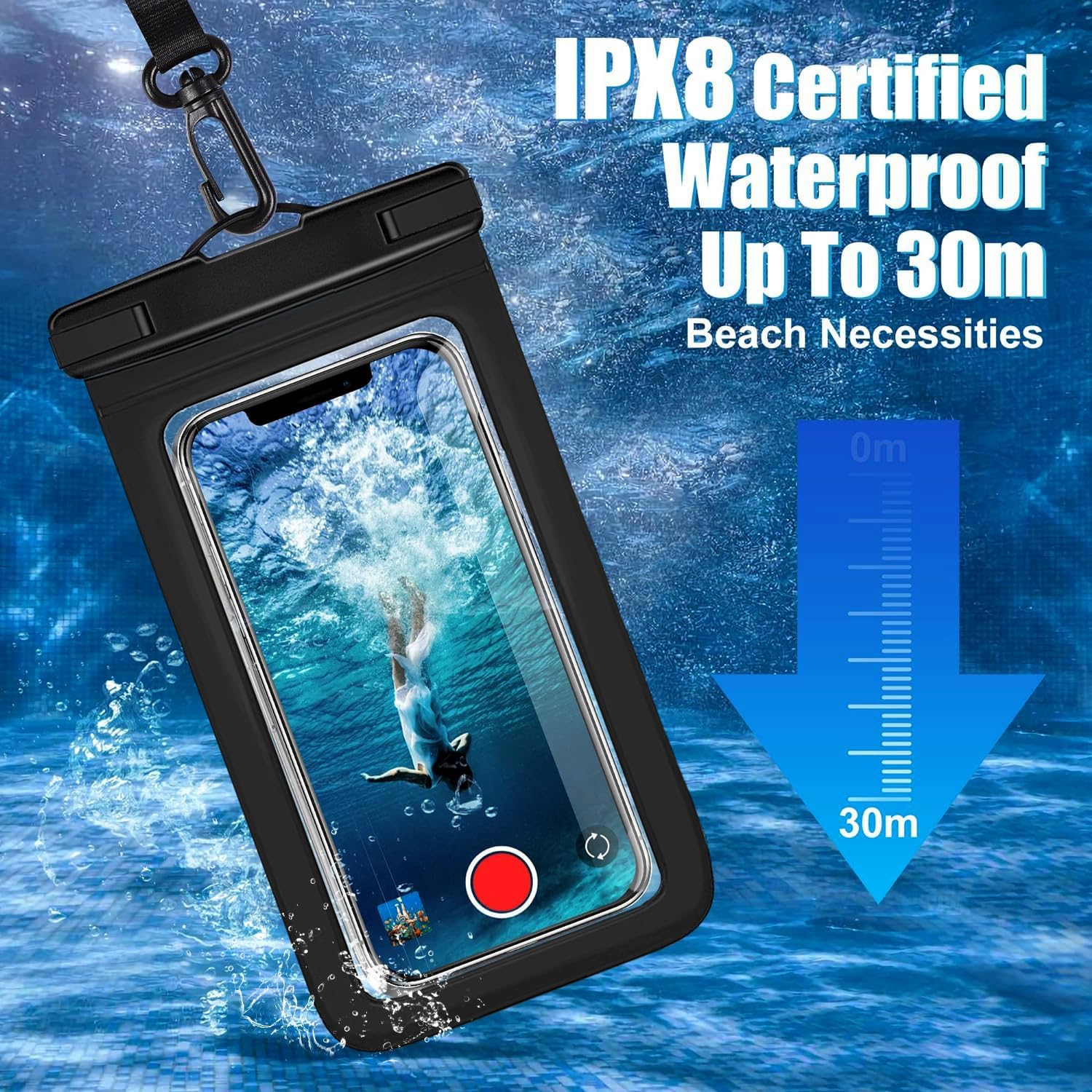 3 Pack Multicolor IPX8 Waterpr - огляд і ціна Fishing Bag Waterproof