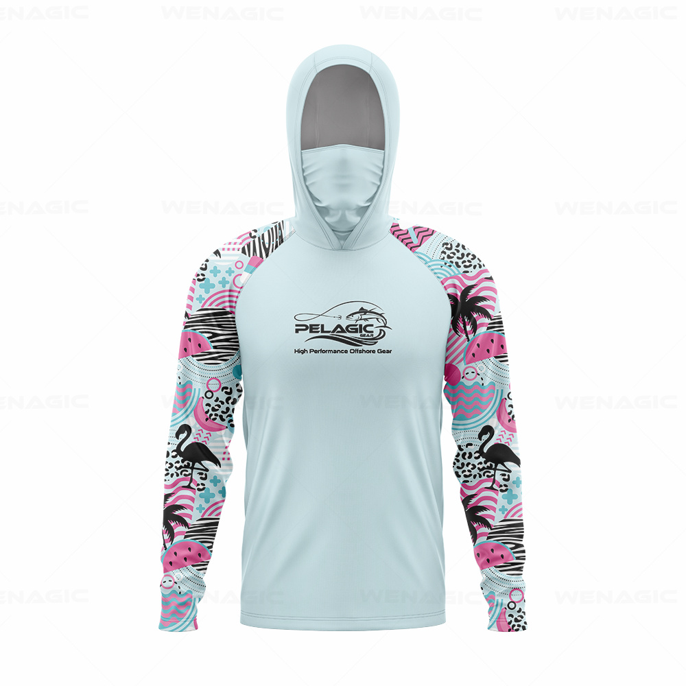 pelagic gear Men Hood Fishing  - огляд і ціна Fishing Shirt Uv Protection