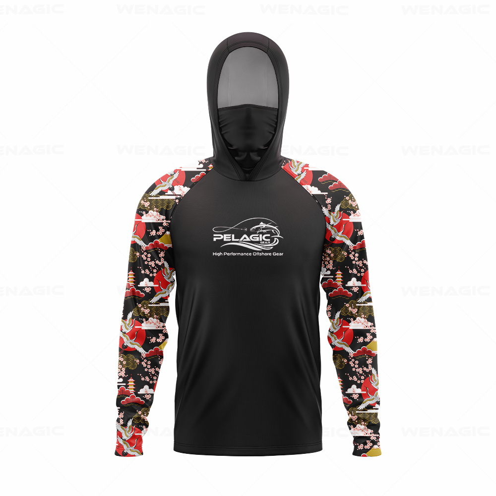 pelagic gear Men Hood Fishing  - огляд і ціна Fishing Shirt Uv Protection