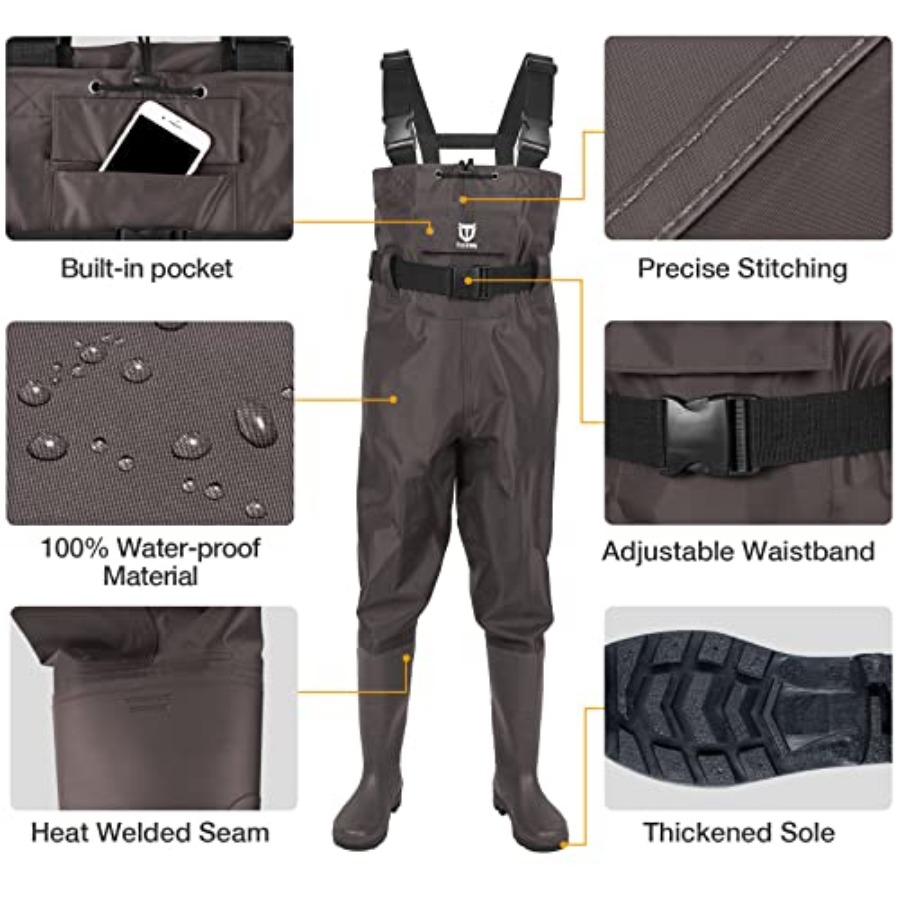 Bootfoot Chest Wader, 2-Ply Ny - огляд і ціна Fishing Waders