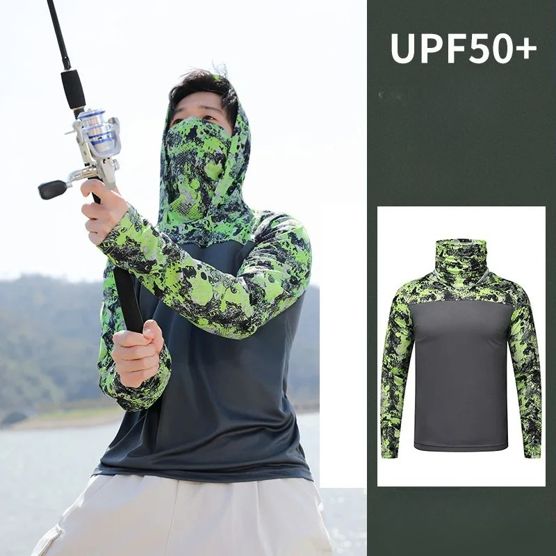 Fishing Shirt Hooded Men Sunsc - огляд і ціна Fishing Shirt Uv Protection