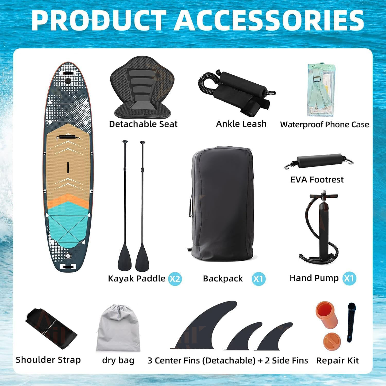 Multi-Purpose Inflatable Stand - огляд і ціна Fishing Backpack