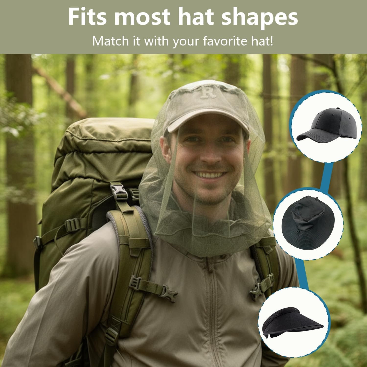 Fishing Sun Mosquito Hat Breat - огляд і ціна Fishing Hat