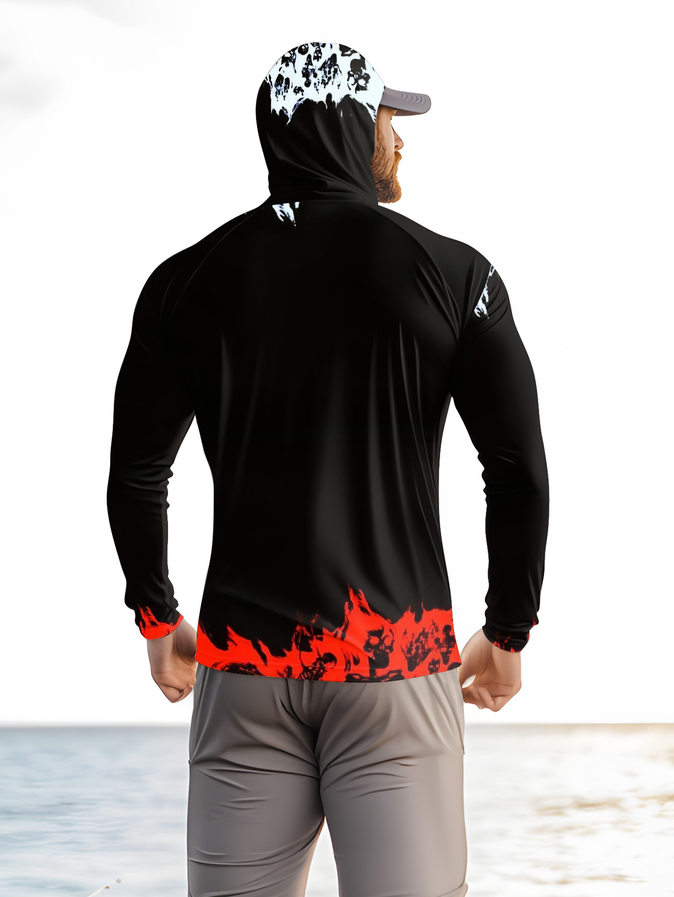 Men Hood Fishing Shirt long sl - огляд і ціна Fishing Shirt Uv Protection