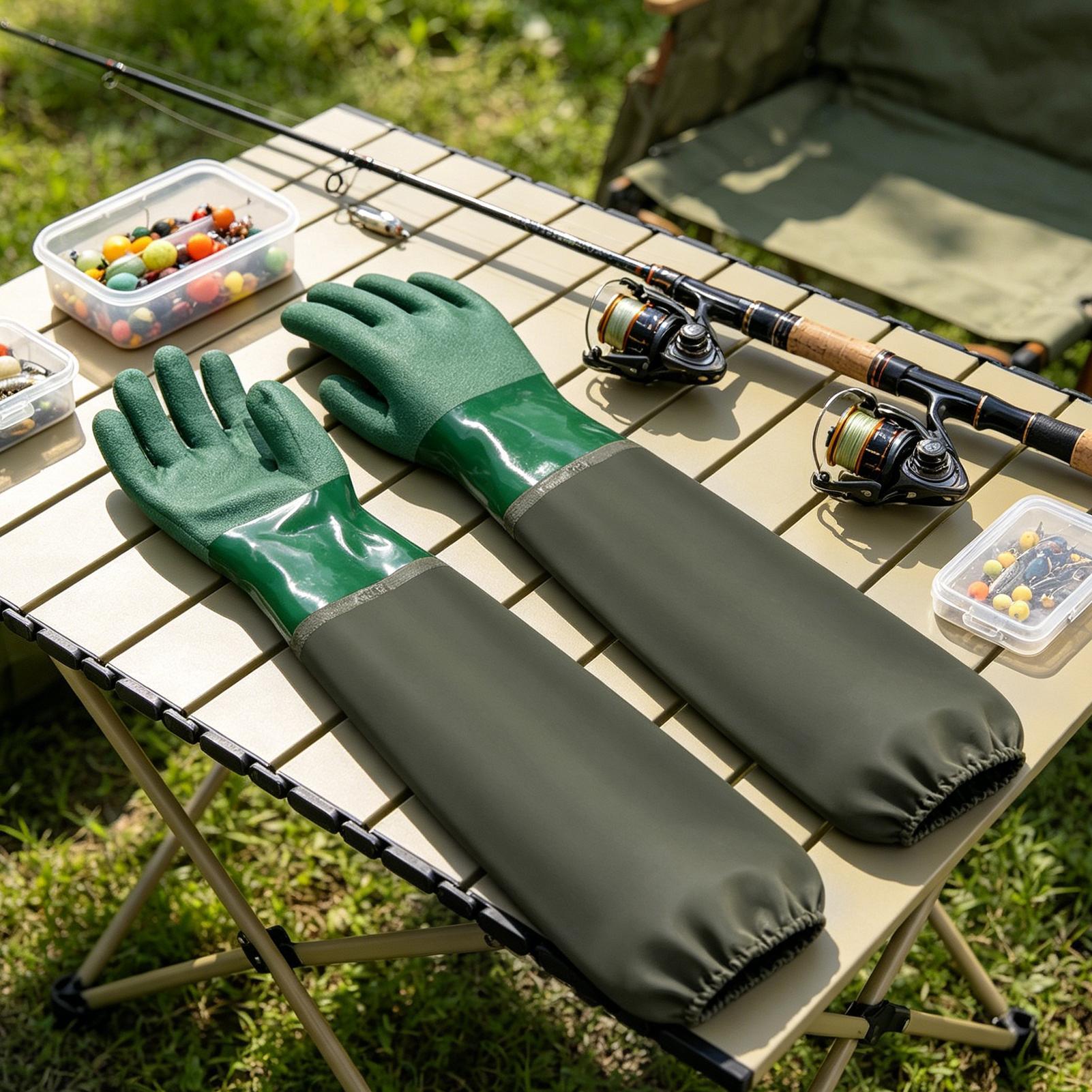 Waterproof Rubber Gloves Long  - огляд і ціна Fishing Gloves