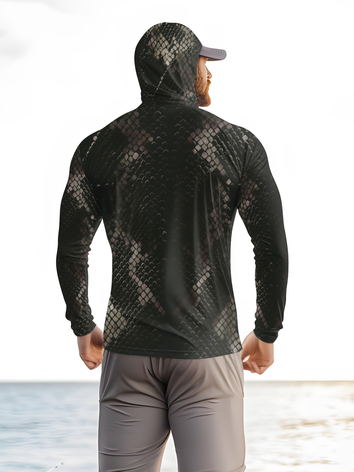 Men's Fishing Hooded Long-Slee - огляд і ціна Fishing Shirt Uv Protection