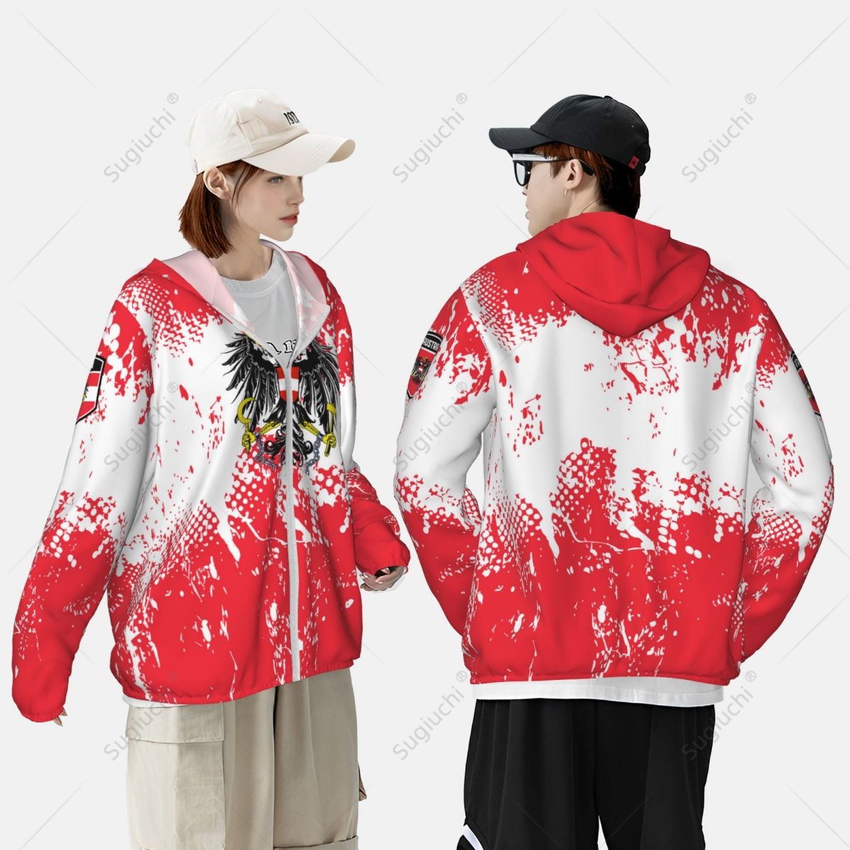 Austria Flag Sun Protection Ho - огляд і ціна Fishing Hoodie
