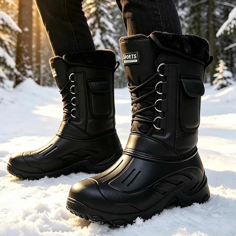 Men Winter Snow Boots Outdoor  - огляд і ціна Fishing Boots