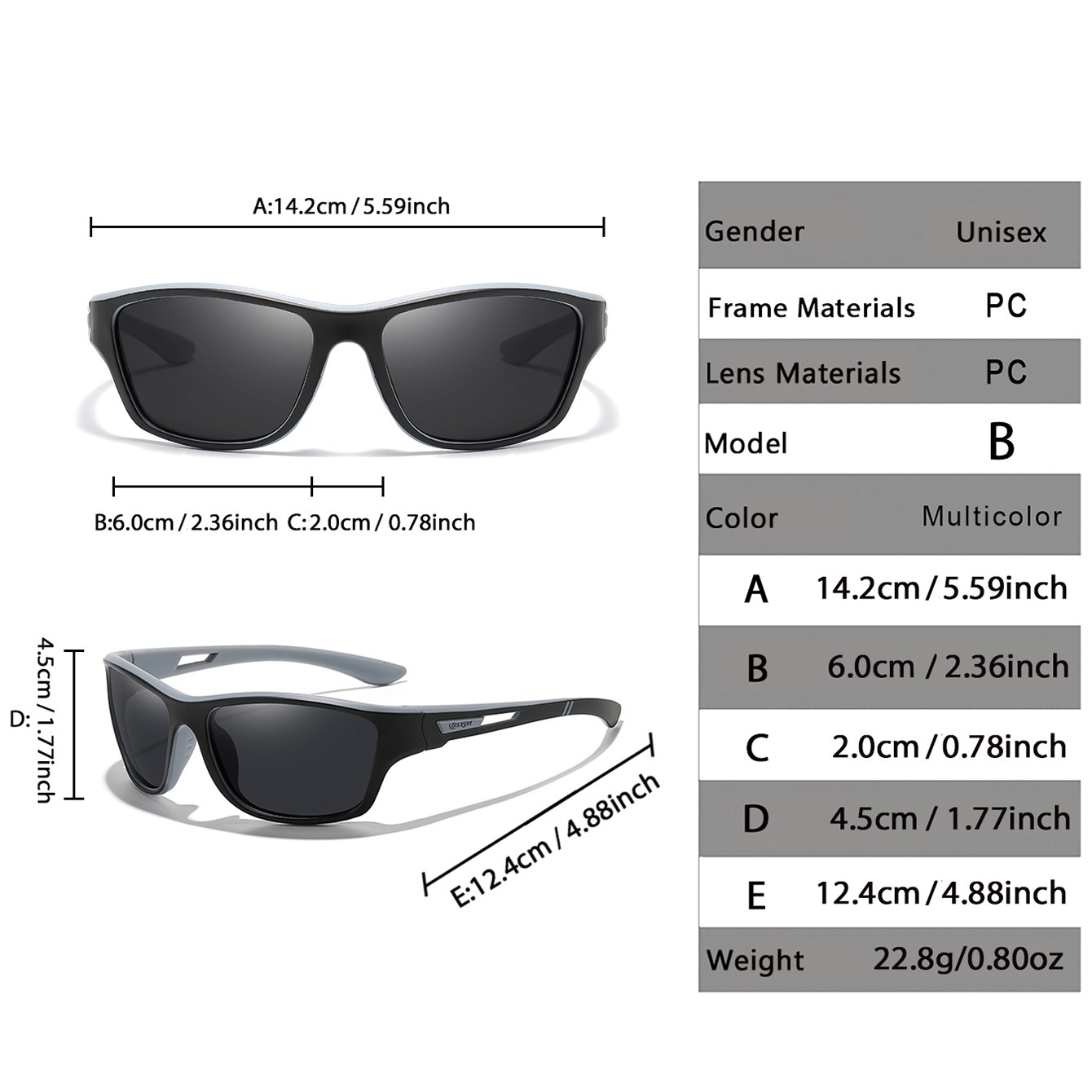 LOISRUBY Polaring Lenses Cycli - огляд і ціна Fishing Sunglasses Polarized