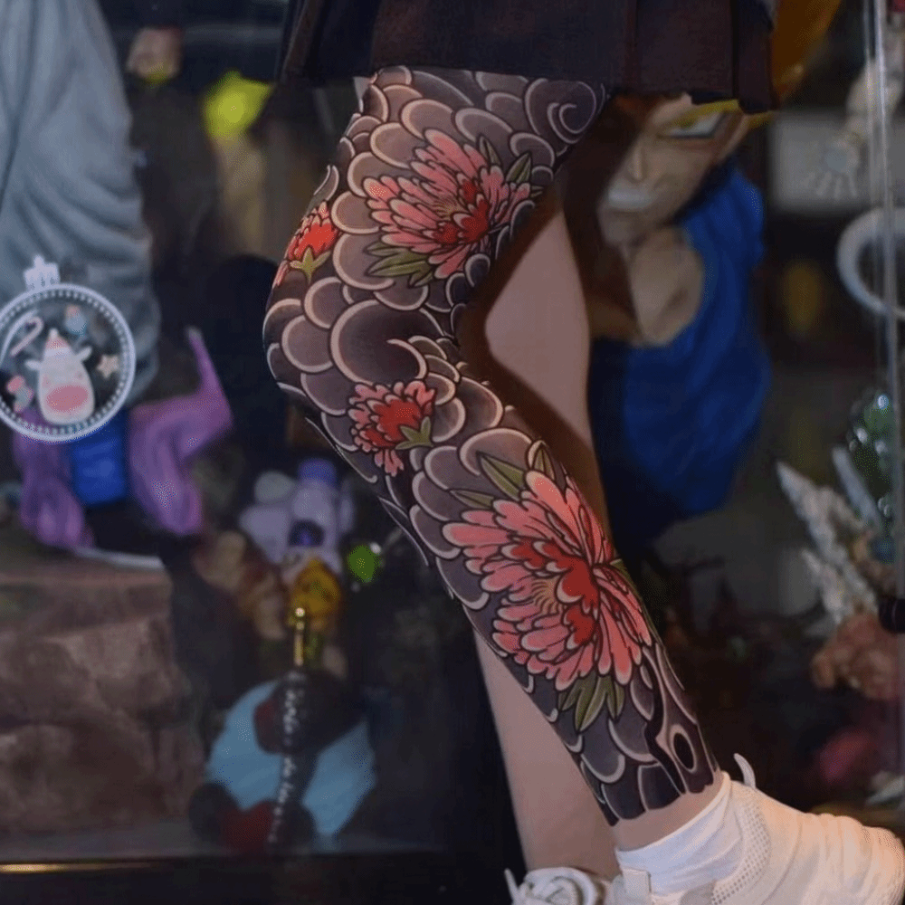 New Full Leg Fake Tattoo Socks - огляд і ціна Fishing Socks