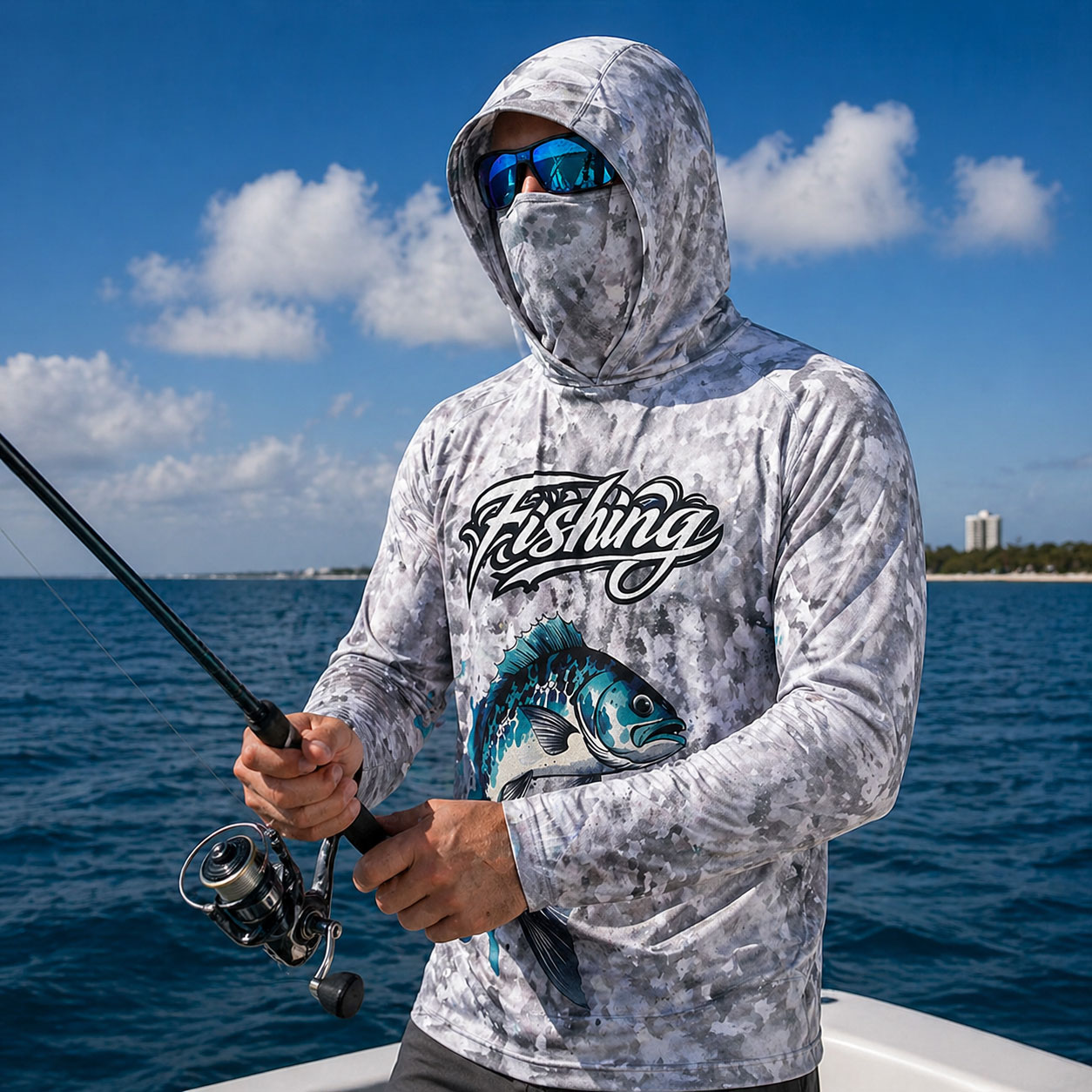 Fishing Shirt Hooded Men Fishi - огляд і ціна Fishing Hoodie