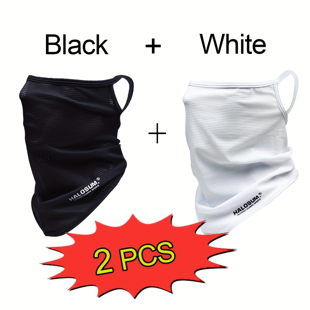 1/2Pcs Ice Silk Face Mask Brea - огляд і ціна Fishing Mask Sun Protection