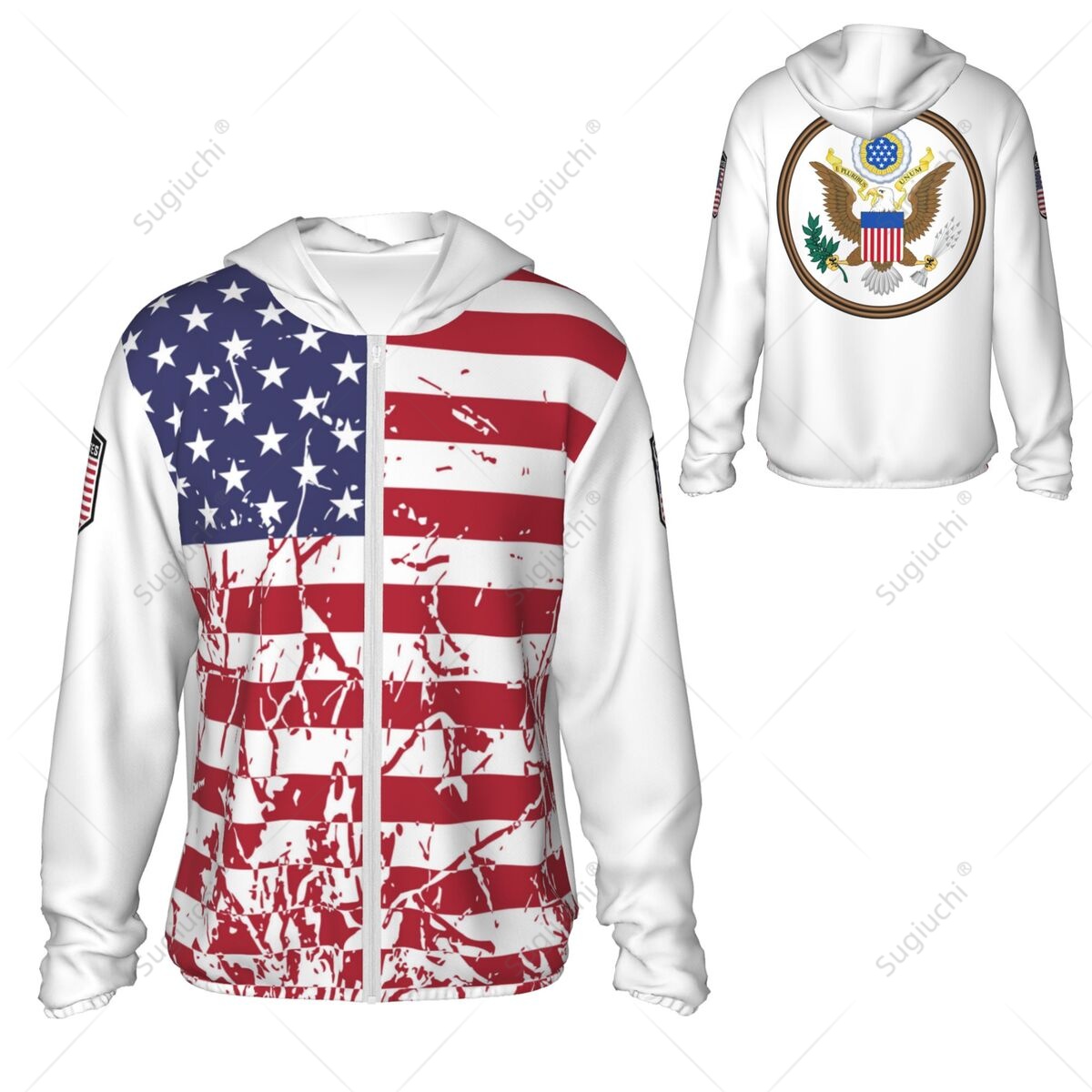 United States Flag Sun Protect - огляд і ціна Fishing Hoodie