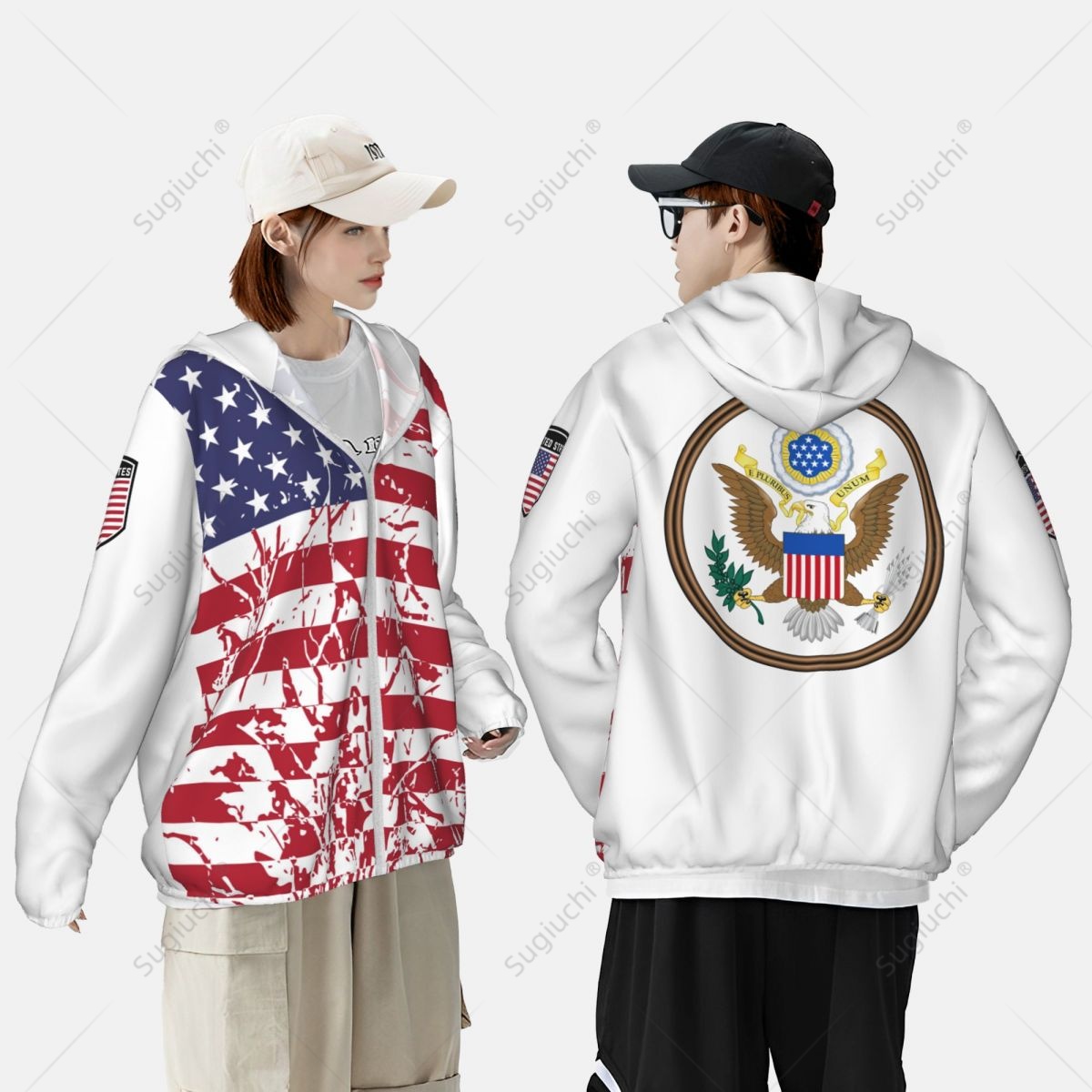 United States Flag Sun Protect - огляд і ціна Fishing Hoodie