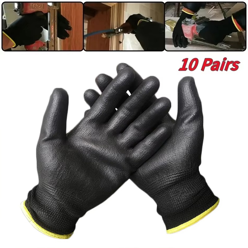 10 Pairs Durable PU Coating We - огляд і ціна Fishing Gloves