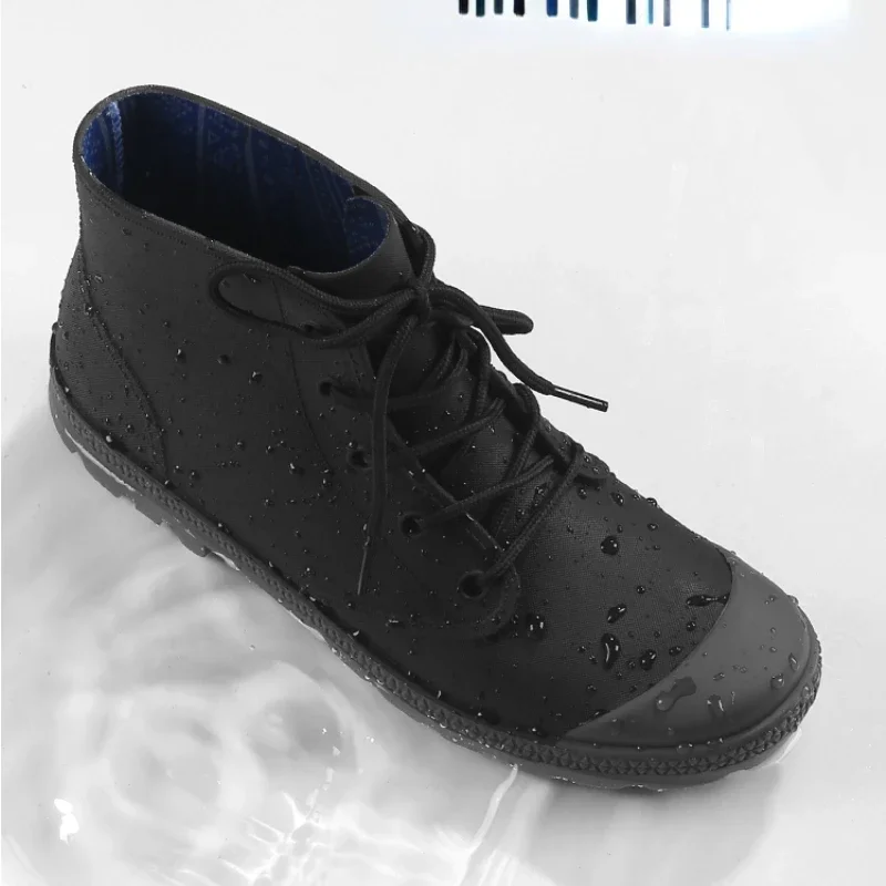 Winter Men Rain Boots Lace-up  - огляд і ціна Fishing Boots